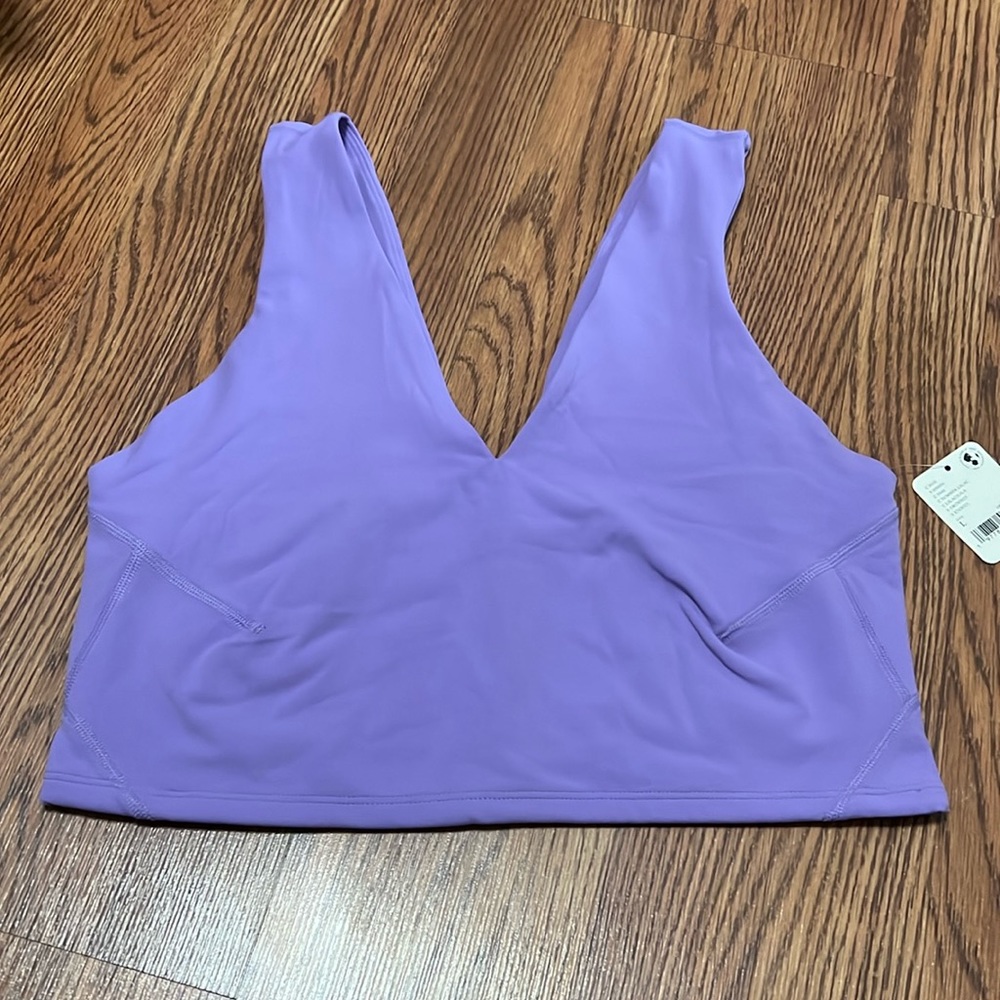 FP MOVEMENT BY FREE PEOPLE, never better crop, NWT, color summer Lilac